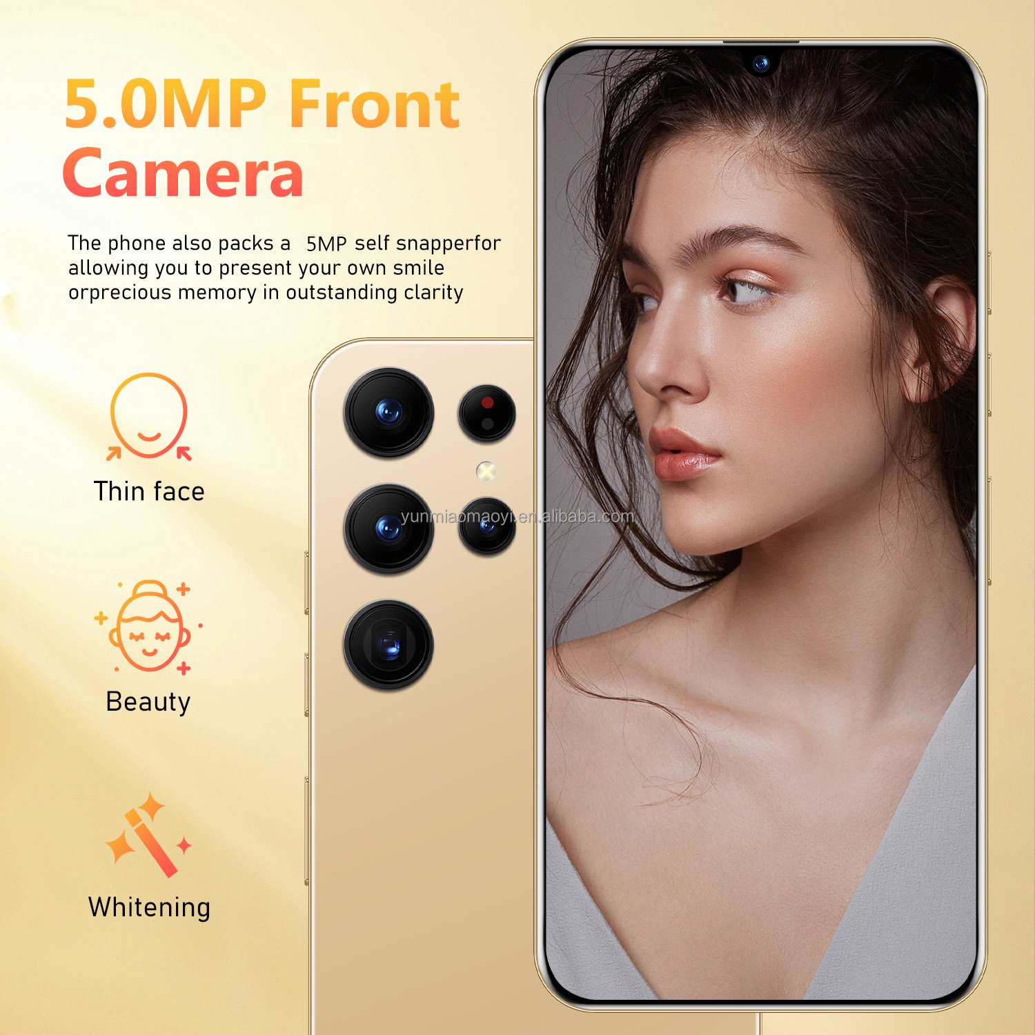 Wholesale S23 Ultra Cheap Mobile Phones, 1GB+16GB 6.53 inch Screen Face Identification Android 8.1 2G&3G Smartphone